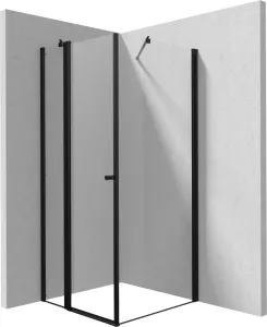 DEANTE/S - Sprchovací kút pevná stena 100, výklopné dvere 90 KTSUN41P+KTS_N30P KERRIA/0511
