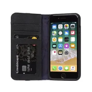 Decoded Leather Wallet Case Black iPhone 8/7/6s/SE 2020/SE 2022