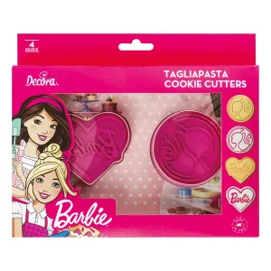 Vykrajovačky s odtlačovačmi Barbie 2 ks