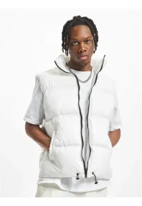DEF Shiny Puffer vest white - Size:S