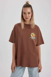 DEFACTO Oversize Fit Printed Cotton T-Shirt #8823639