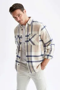 DEFACTO Relax Fit Plaid Long Sleeve Shirt #6405727