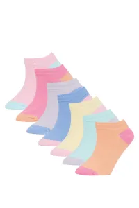 DEFACTO Girls 7-Pack Cotton Booties Socks #6436408