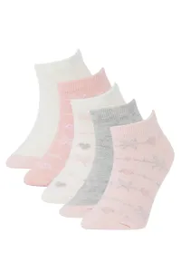 DEFACTO Girls' Cotton 5 Pack Short Socks #6441339