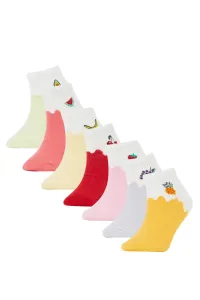 DEFACTO Girls' Cotton 7-Pack Short Socks #6439928