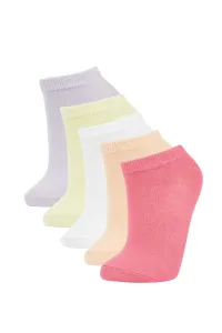 DEFACTO Kız Çocuk 5'li Pamuklu Patik Çorap