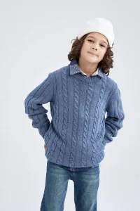 DEFACTO Boy Regular Fit Crew Neck Knitwear Sweater #7538883