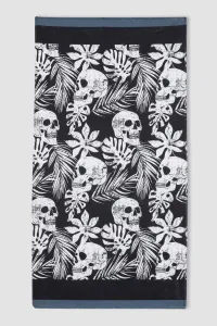 DEFACTO Skull Print Beach Towel
