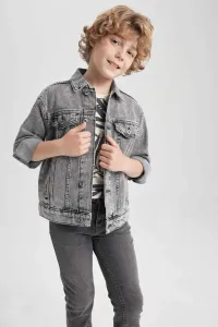 DEFACTO Boy Polo Collar Jean Jacket