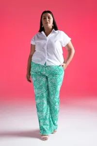 DEFACTO palazzo Crinkle Viscose Trousers