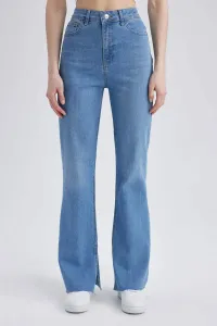 DEFACTO Slim Flare Fit Spanish Leg High Waist Slit Jean Trousers #6884740