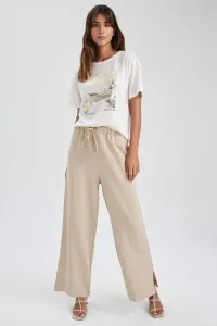 DEFACTO Straight Fit Linen Blend Trousers #6652015