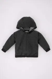 DEFACTO Baby Boy Hoodie Sweatshirt Fabric Cardigan