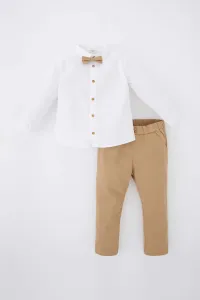 DEFACTO Baby Boy Shirt Collar Basic Twill 3-Piece Suit