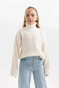 DEFACTO Girl Regular Fit Turtleneck Pullover