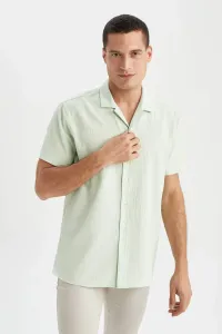 DEFACTO Modern Fit Crinkle Short Sleeve Shirt