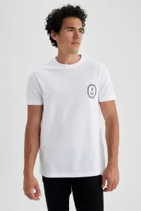 DEFACTO Regular Fit Crew Neck Printed Cotton T-Shirt