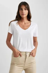 DEFACTO Regular Fit V Neck Short Sleeve T-Shirt #6503861
