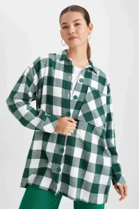 DEFACTO Relax Fit Plaid Long Sleeve Woven Tunic