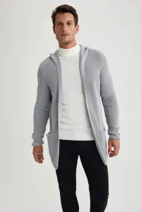 DEFACTO Standard Fit Hooded Knitwear Cardigan #8052744