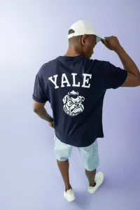 DEFACTO Yale University Licensed Comfort Fit Crew Neck Printed T-Shirt #7575290