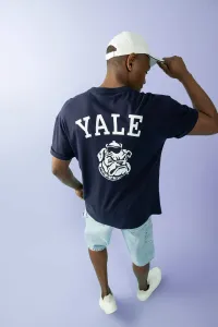 DEFACTO Yale University Licensed Comfort Fit Crew Neck Printed T-Shirt #8964939