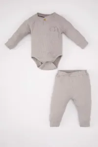 DEFACTO Baby Boy Ribbed Camisole Snap Body Bottom 2 Piece Set #9549174