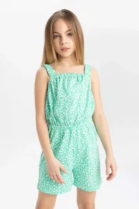 DEFACTO Girl Patterned Strappy Short Jumpsuit #9523181