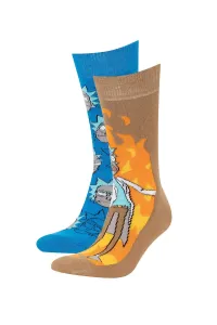 DEFACTO 2 piece Rick and Morty Licensed Long sock