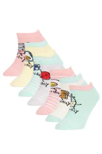 DEFACTO Girls 7-Pack Cotton Booties Socks #6675638