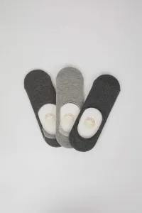DEFACTO Men's Cotton 3-pack Ballet Socks
