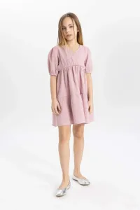 DEFACTO Girl Muslin Short Sleeve Dress