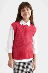 DEFACTO Girl Regular Fit Crew Neck Knitwear Sweater #7538317