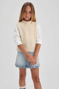 DEFACTO Girl Regular Fit Crew Neck Sweater Vest #7575198