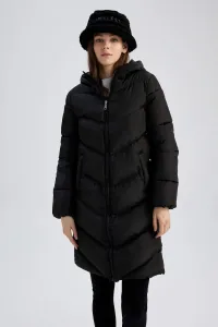 DEFACTO Waterproof Standard Fit Hooded Thick Parka Coat