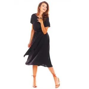 Čierne elegantné šaty na leto pre dámy #4052136
