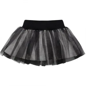 Dievčenská čierna tylová sukňa