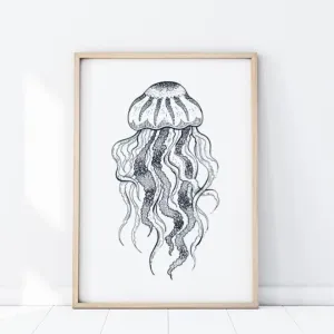 Nástenný plagát s motívom medúzy