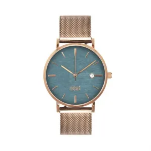 Zlato-sivé módne hodinky s kovovým remienkom pre dámy #4052075