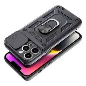 Puzdro Defender Slide iPhone 15 Pro - čierne
