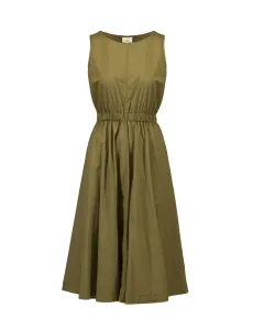 Šaty Deha zelená farba, midi, áčkový strih #212743