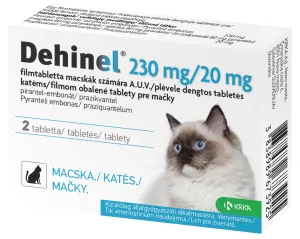 DEHINEL tablety na odčervenie pre mačky 2tbl, Akcia