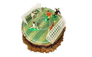 Fondánový jedlý papier na tortu futbalové ihrisko 20 cm - Dekora
