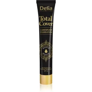 Delia Cosmetics Total Cover vodeodolný make-up SPF 20 odtieň 56 Tan 25 g