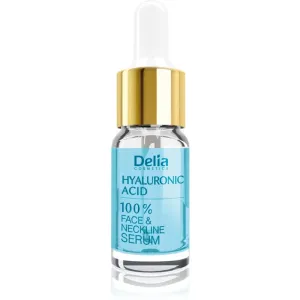 Delia Cosmetics Professional Face Care Hyaluronic Acid intenzívne vyplňujúce a protivráskové sérum s kyselinou hyalurónovou na tvár, krk a dekolt 10 m
