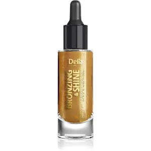 Delia Cosmetics Bronzing & Shine Shape Defined trblietavý suchý olej na tvár a telo 20 ml #879204