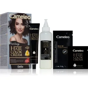 Delia Cosmetics Cameleo Omega permanentná farba na vlasy odtieň 3.3 Dark Chocolate Brown