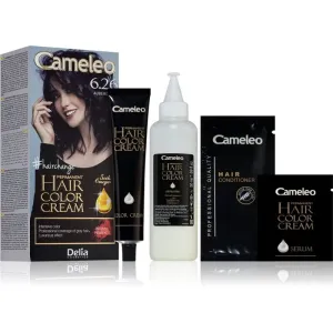 Delia Cosmetics Cameleo Omega permanentná farba na vlasy odtieň 6.26 Aubergine