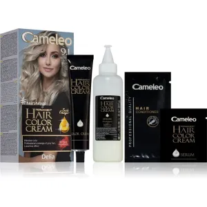 Delia Cosmetics Cameleo Omega permanentná farba na vlasy odtieň 9.1 Ultimate Ash Blonde