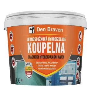 DEN BRAVEN - Jednozložková hydroizolácia KÚPEĽŇA 2,5 kg medovo hnedá
